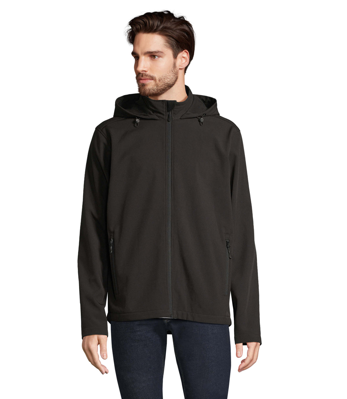 SOL'S Race softshell jas heren in zwart