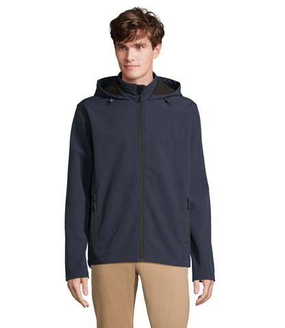 SOL'S Race softshell jas heren in marineblauw